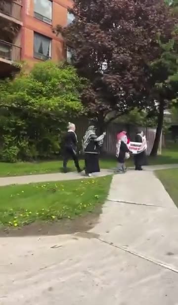 Hamas loyalists yelling at Senior Citizens of an old folks homes, surviving Holocaust survivors.