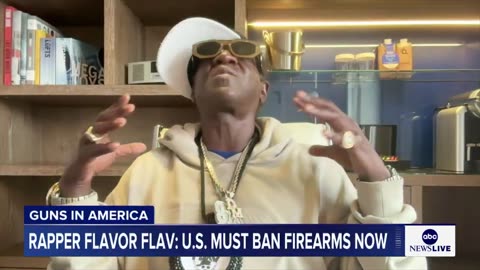 Rapper Flavor Flav calls for a complete & total ban of U.S. citizens owning firearms