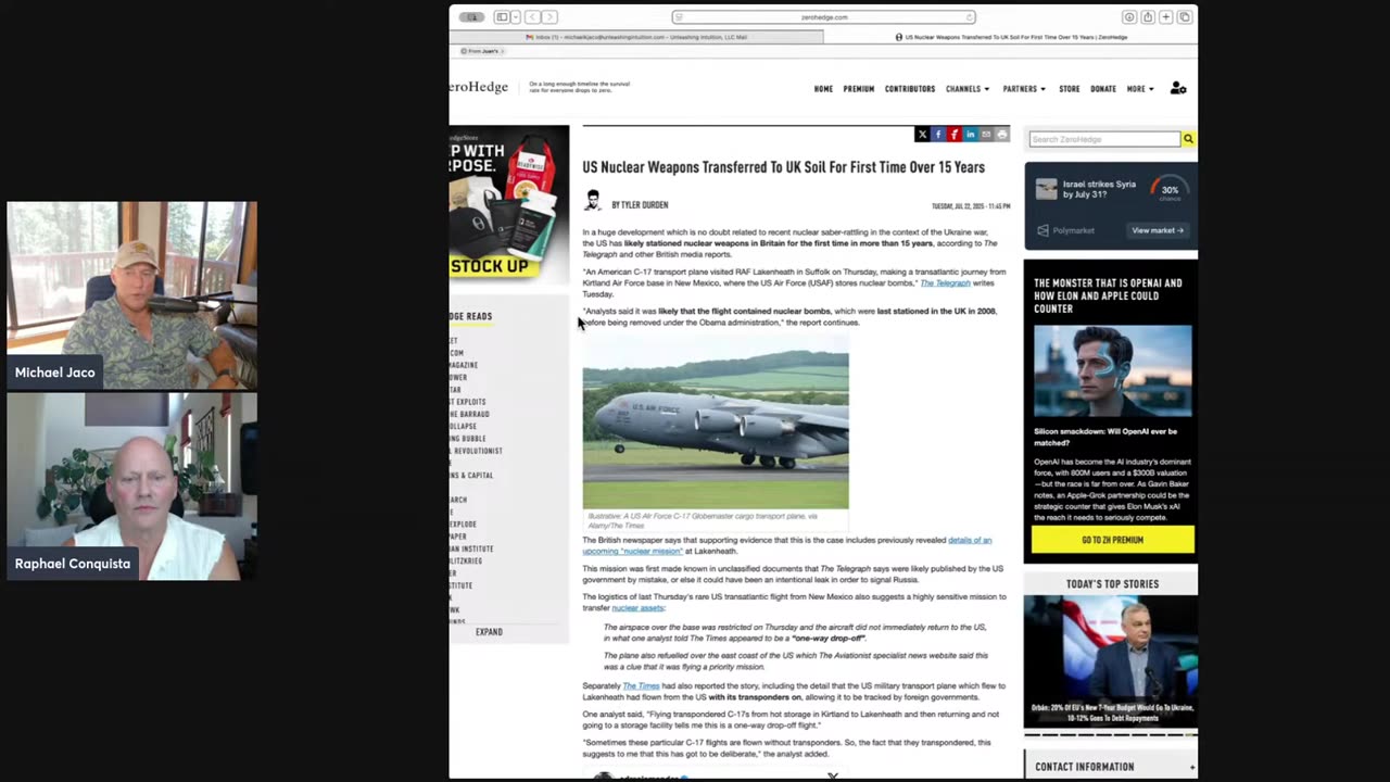 Will Babylon and it's whore (Obama) be taken down by the white hats? Russia Nuclear concern.