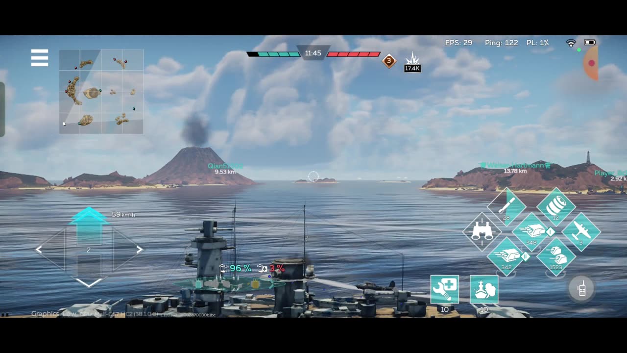German Tier 2 Battleship Admiral Graf Spee and its floatplane | War Thunder gameplay