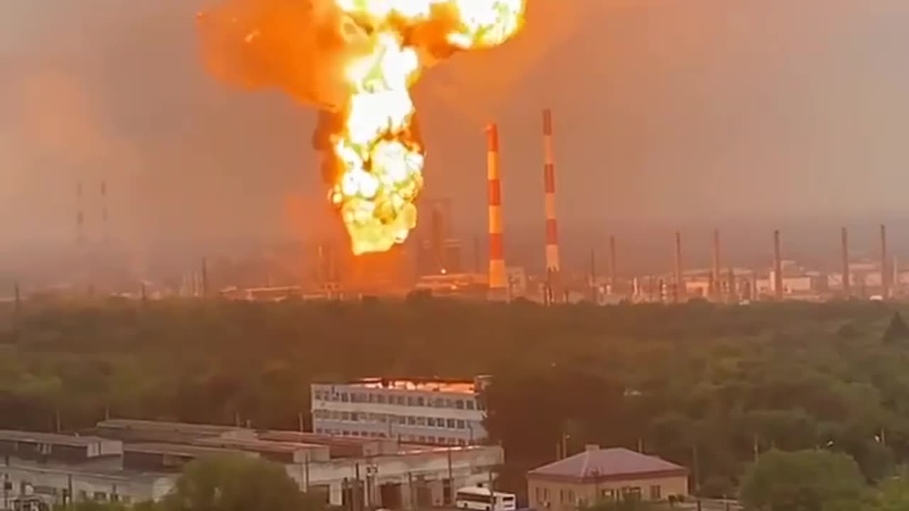 🔥 Drones attacked a refinery in Novokuibyshevsk, Samara Region.