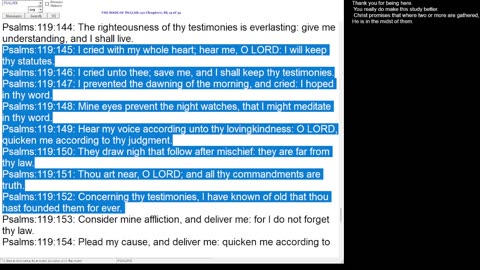 Psalm 119:145-152