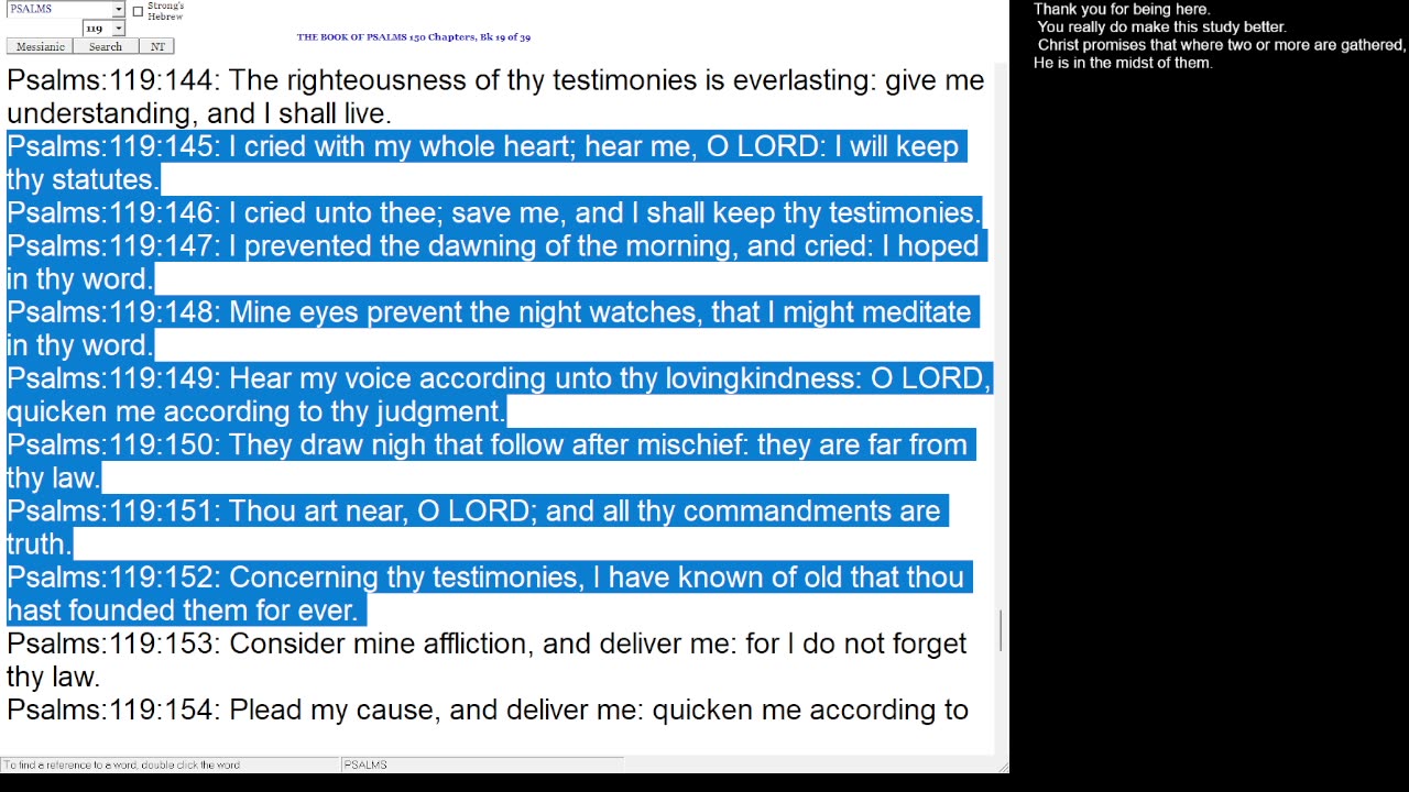 Psalm 119:145-152