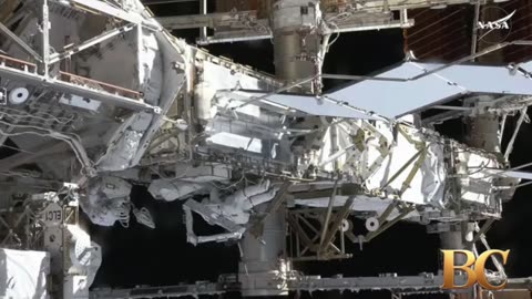 NASA astronauts prep ISS for new solar arrays on spacewalk