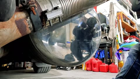 Day in the Life Big Rig Metal Polishing a Heavy Tow truck