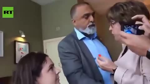 Video of arrested Audrey White manhandled as dubs Starmer a fraud to his face