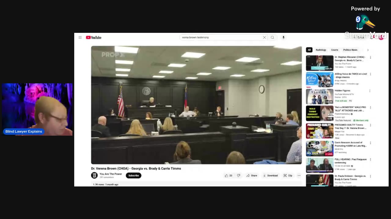 Dr. Verena Brown testimony part 1