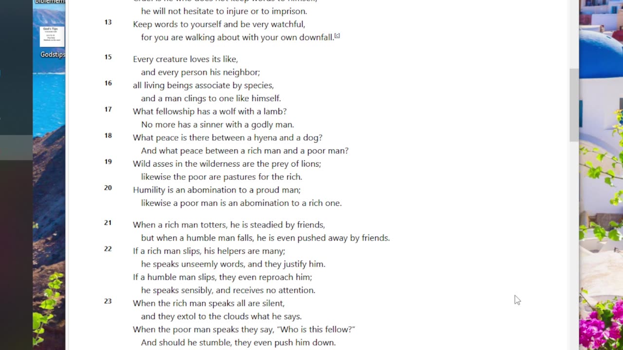 Sirach 13 Reading from Lost books