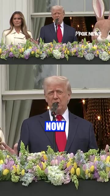 President Trump "Happy Easter"!