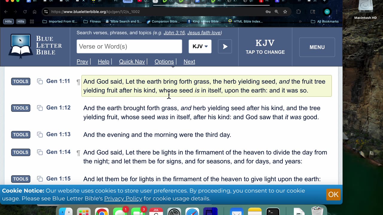 7/6/25 Gen 2:4 Has the LORD GOD rained (TRUTH/HIS WORD) in the seedbed of your mind?
