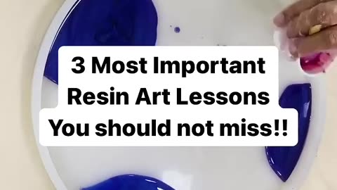3 Most Important Resin Art Lessons #shorts