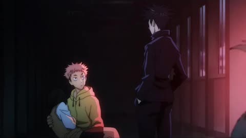 Yuji Sees Fushiguro's Shikigami - Jujutsu Kaisen Season 1 Episode 1 Clip