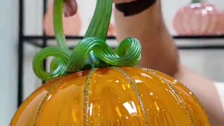 October Pumpkin "Glass Blown"
