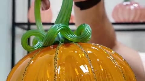 October Pumpkin "Glass Blown"