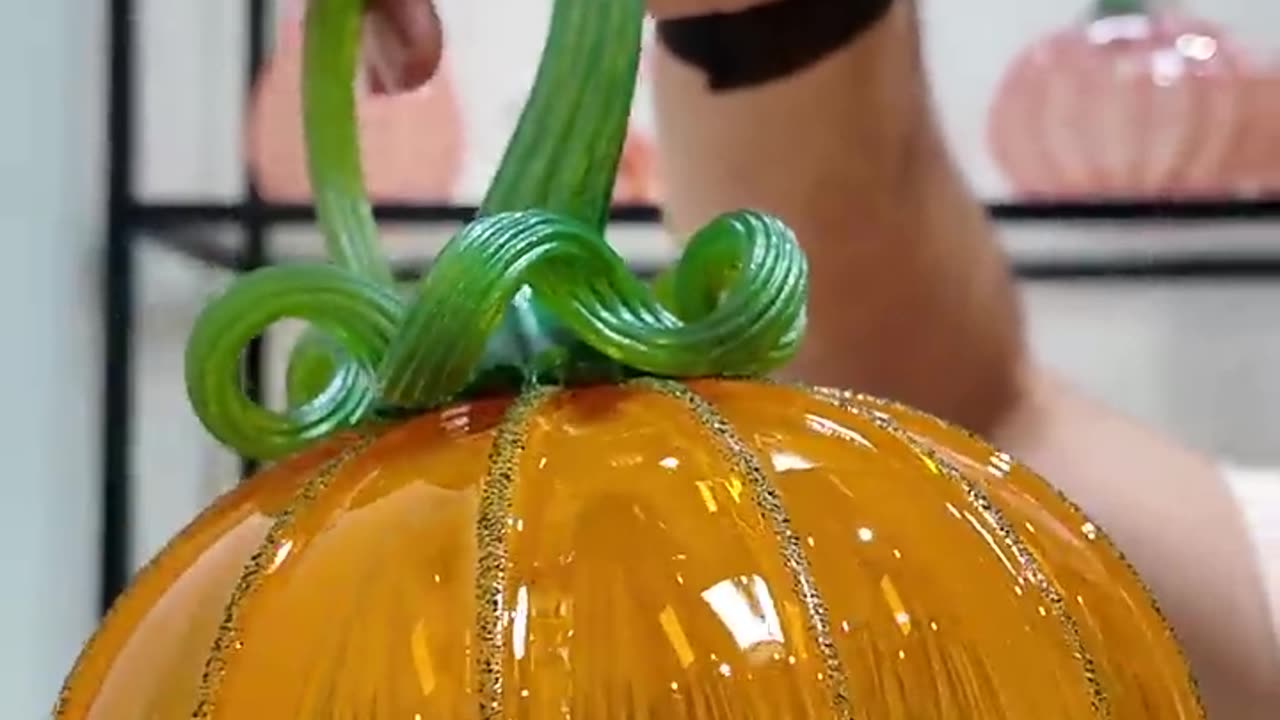 October Pumpkin "Glass Blown"