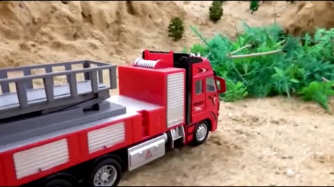 Kids' Toy Story: Excavator & Dump Truck Build a Bridge!