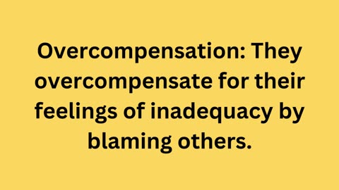 Things narcissists do
