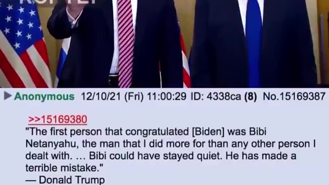 TRUMP: I NEVER MENTIONED THE NAME ISRAEL VERY SPECIFIC REASON SAVING ISRAEL FOR LAST Q