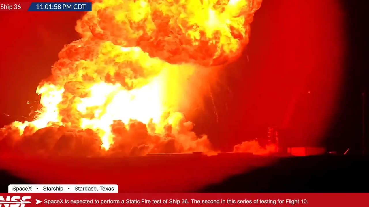 SpaceX Starship Explodes on Test Pad