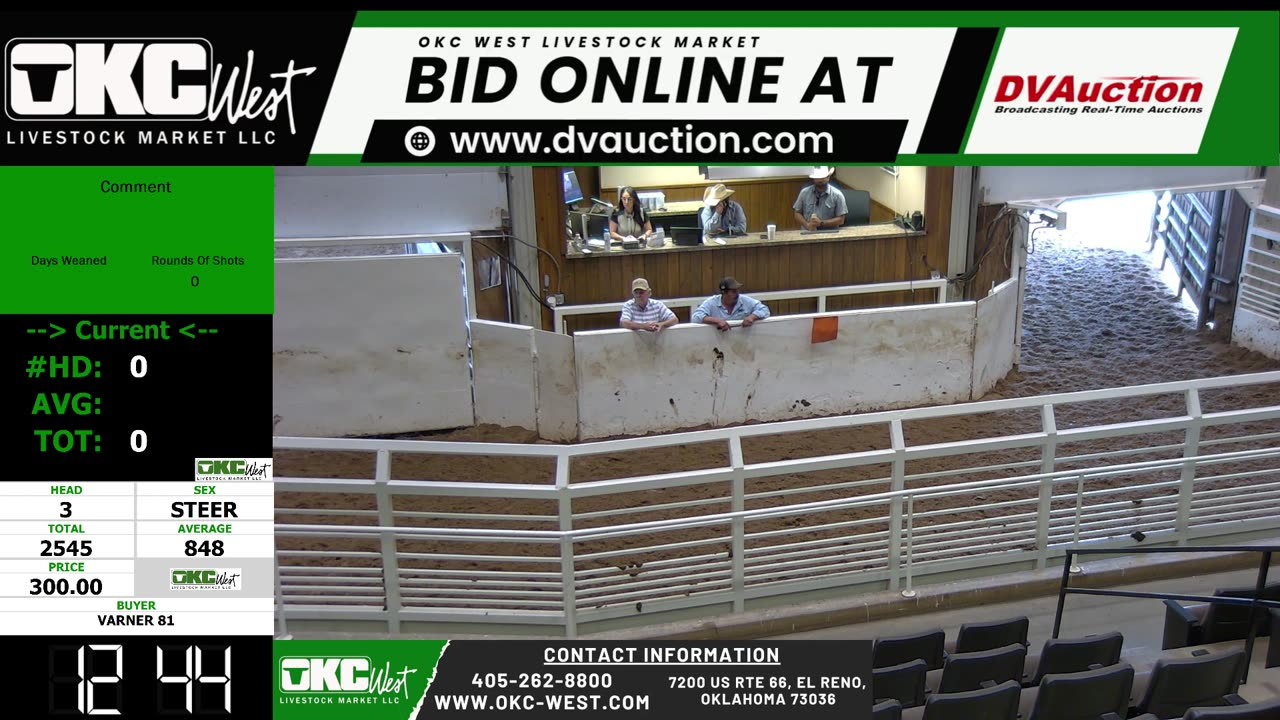 7/23/2025 - Feeder Calf Auction - OKC West