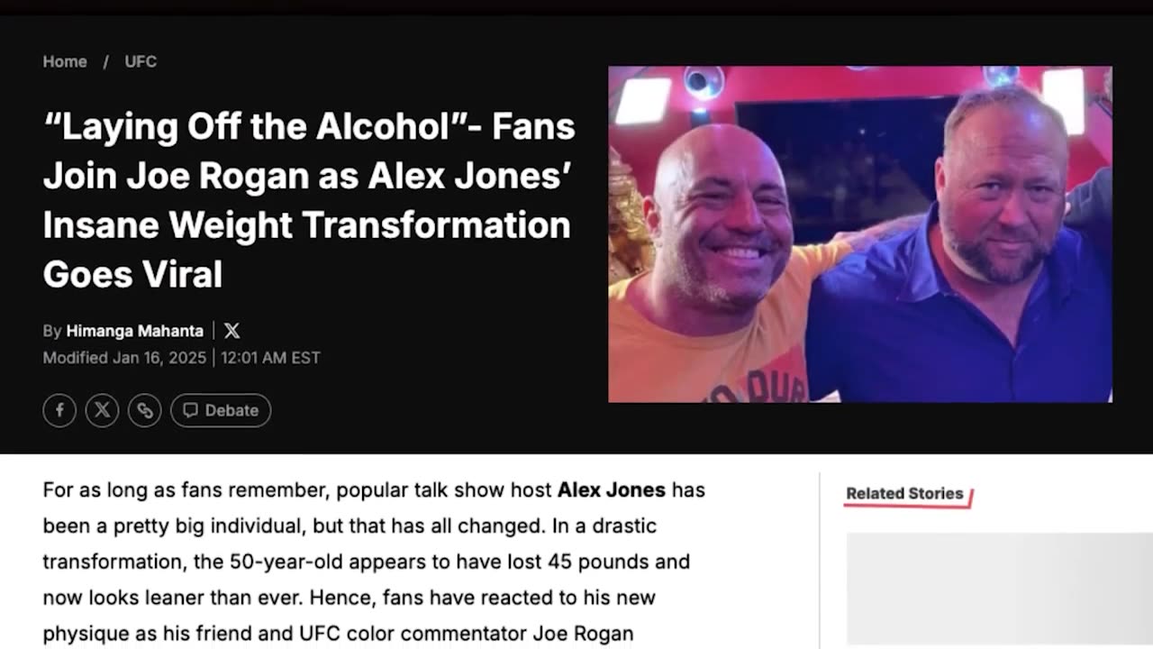 Everyone Thinks Alex Jones Took Ozempic. Here’s the Truth.