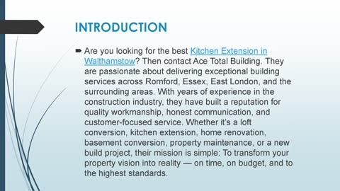 Best Kitchen Extension in Walthamstow