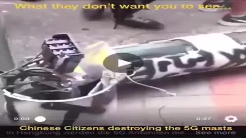 The CCP does not want you to see this. The people are taking down 5G in China