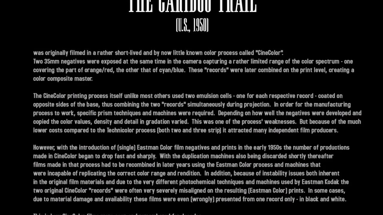 The Cariboo Trail (Western 1950) Randolph Scott