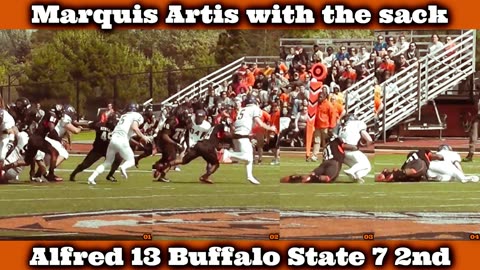 Prototype 426: Buffalo State's Marquis Artis with the sack vs Alfred