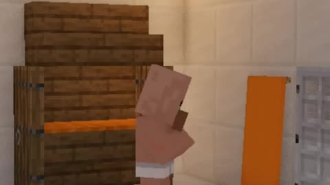 Don't Drop The Soap in Minecraft Village (Cupid villager ai cover)... #minecraft #villager #grox