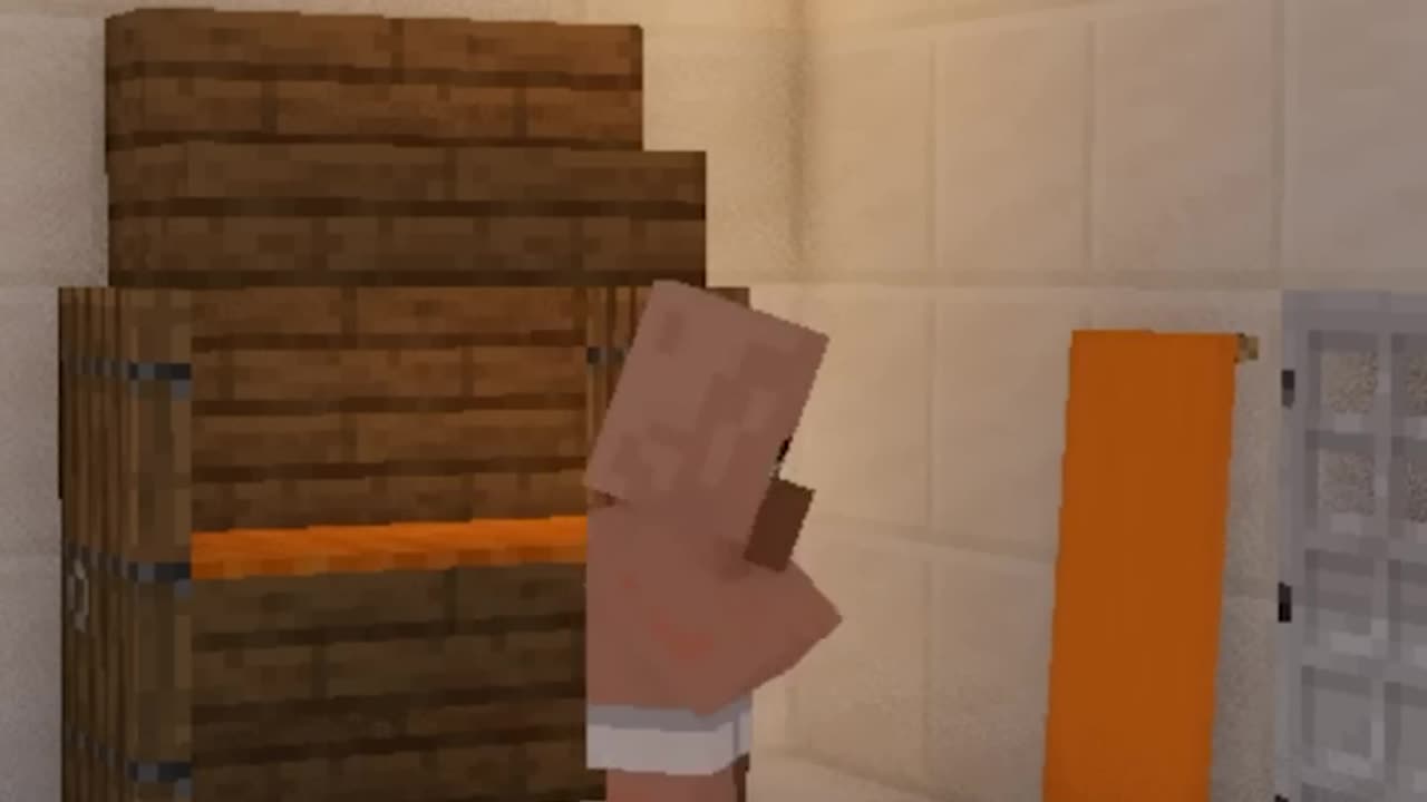 Don't Drop The Soap in Minecraft Village (Cupid villager ai cover)... #minecraft #villager #grox