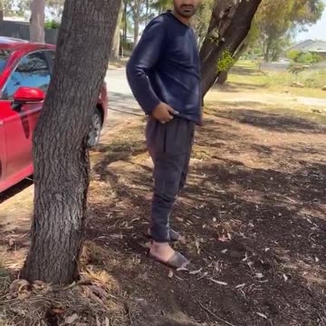 Aussie catches immigrant about to defecate in the street in Adelaide in broad daylight.