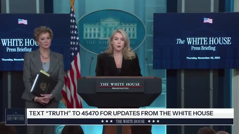 Press Secretary Karoline Leavitt Briefs Members of the Media, Nov. 20, 2025