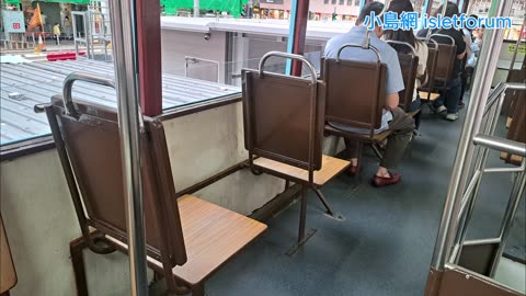 96號電車的木座椅 很懷舊，很樸實 香港電車廠設計及建造 mhp4305