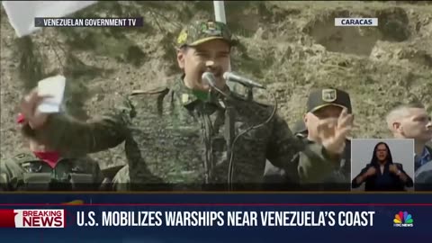 Tensions grow as U.S. sends warships near Venezuela