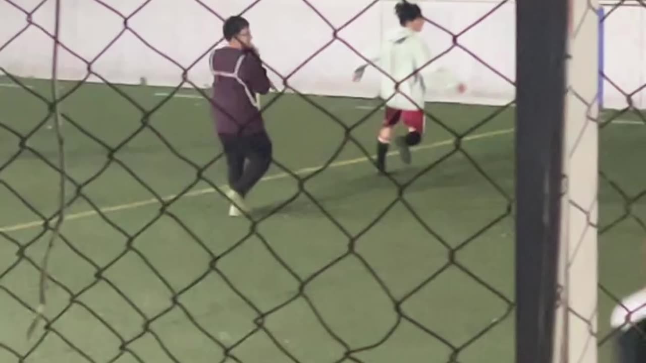Dad Plays Soccer With His Baby