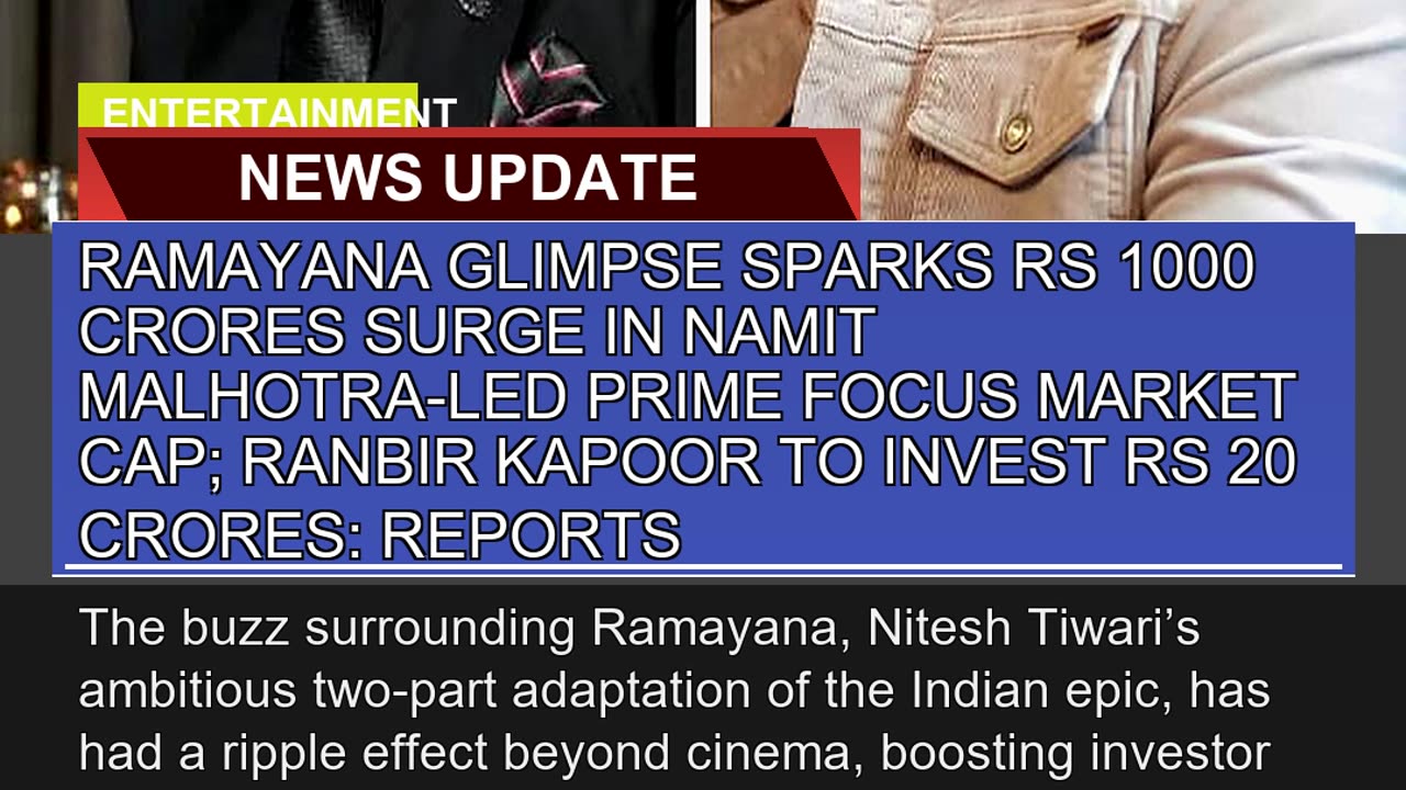 Ramayana Glimpse Sparks Rs Crores Surge in Na