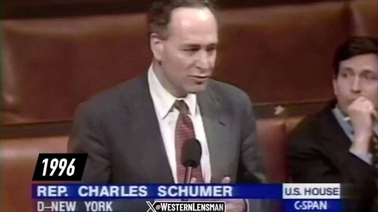 1996: Schumer explains illegals come to the US is so they can defraud programs like Social Security
