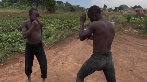 African village kickboxing
