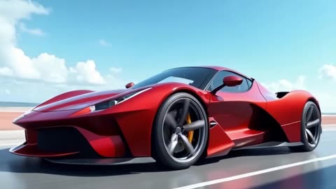 Red Fast Super Car