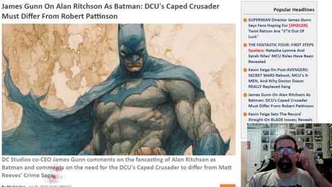 James Gunn Giving His Thoughts On Alan Ritchson On The Batman Fan Art