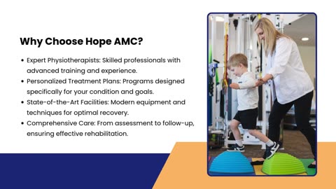One of the Top Physiotherapy Clinics in Dubai | Hope AMC | Pediatric Physiotherapy