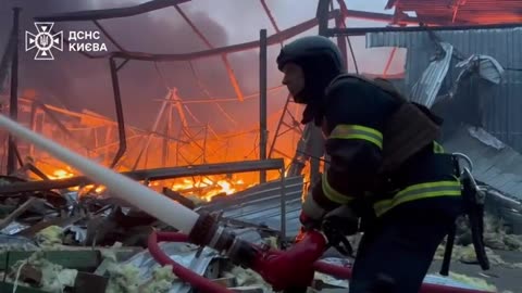 Morning attack on Kyiv: consequences of shelling and the work of rescuers