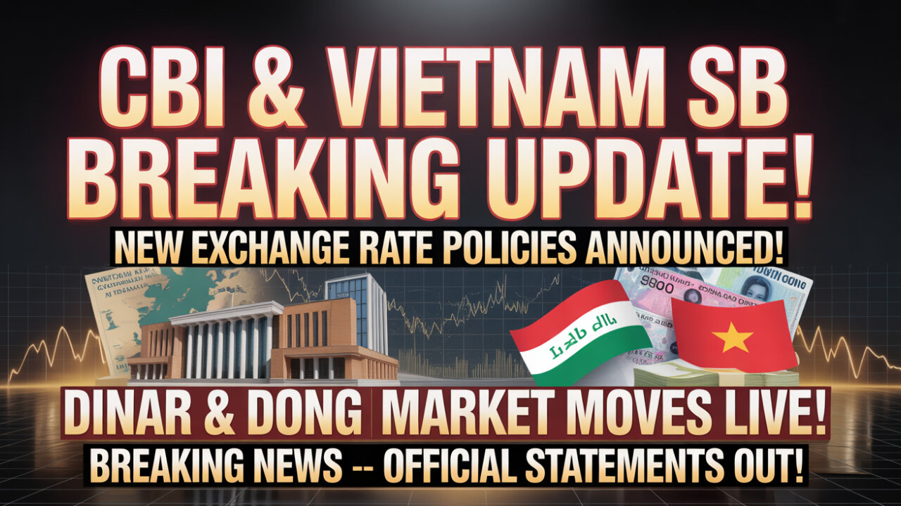 ⚡ CBI and Vietnam SB Announce New Exchange Rate Policies!💥 Today Iraqi Dinar News!