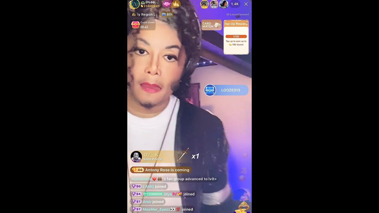 Looze cannon Makes A Song About Savanna (BIGO LIVE)