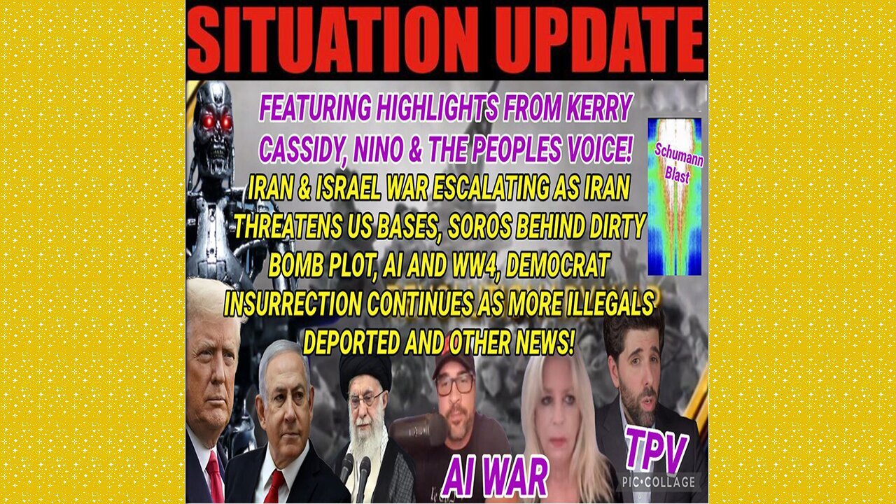 SITUATION UPDATE 6/16/25 - AI And WW4, Democrat Insurrection Continues As More Illegals Deported