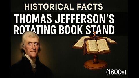 Historical Act: Jefferson’s Book Stand (1800s)