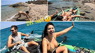 Kayak tour goes wrong 🫢 | Isla creta 🇬🇷