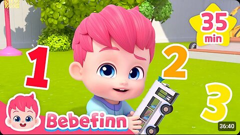 1,2,3 Learn Numbers and ABC Bebefinn Fun Nursery Rhymes for Kids Compilation