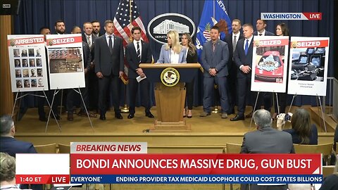AG Pam Bondi announces massive drug, gun bust
